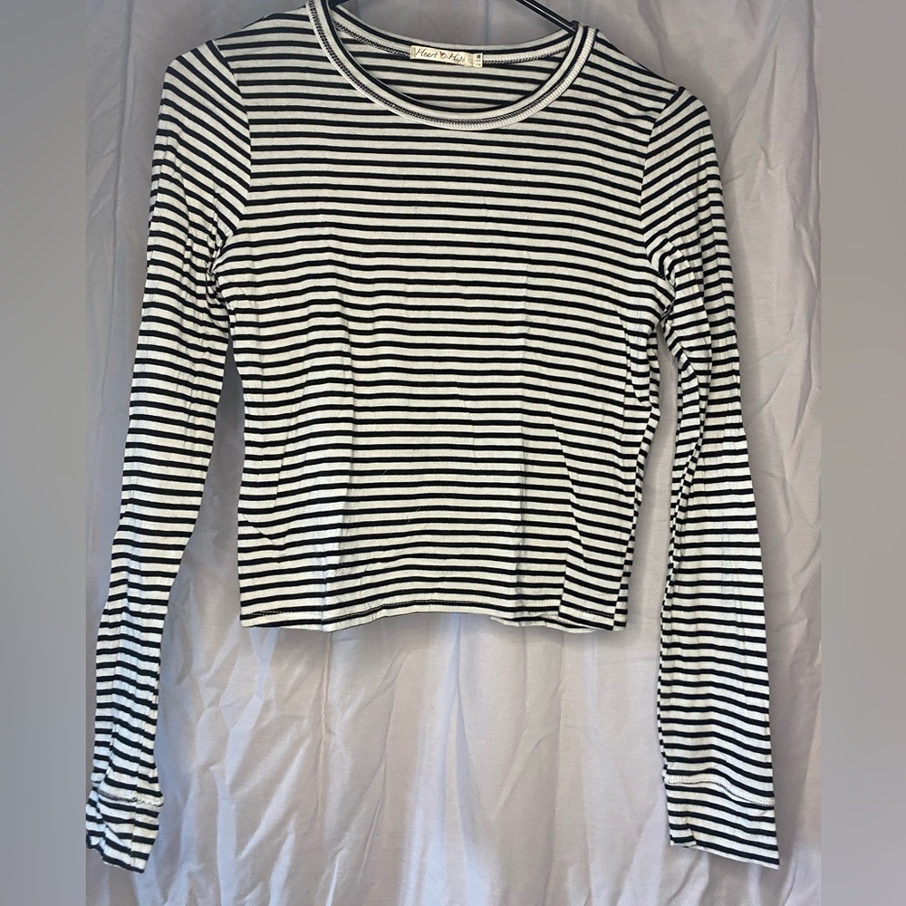 Black and white striped long sleeve